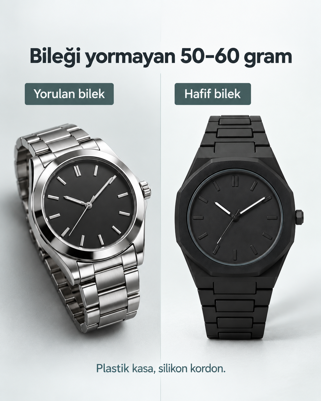 50–60 gram: Gün boyu yük olmaz.